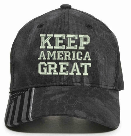 Keep America Great Multi Cam Flex Fit Trump Hat and Various other hat options - Powercall Sirens LLC