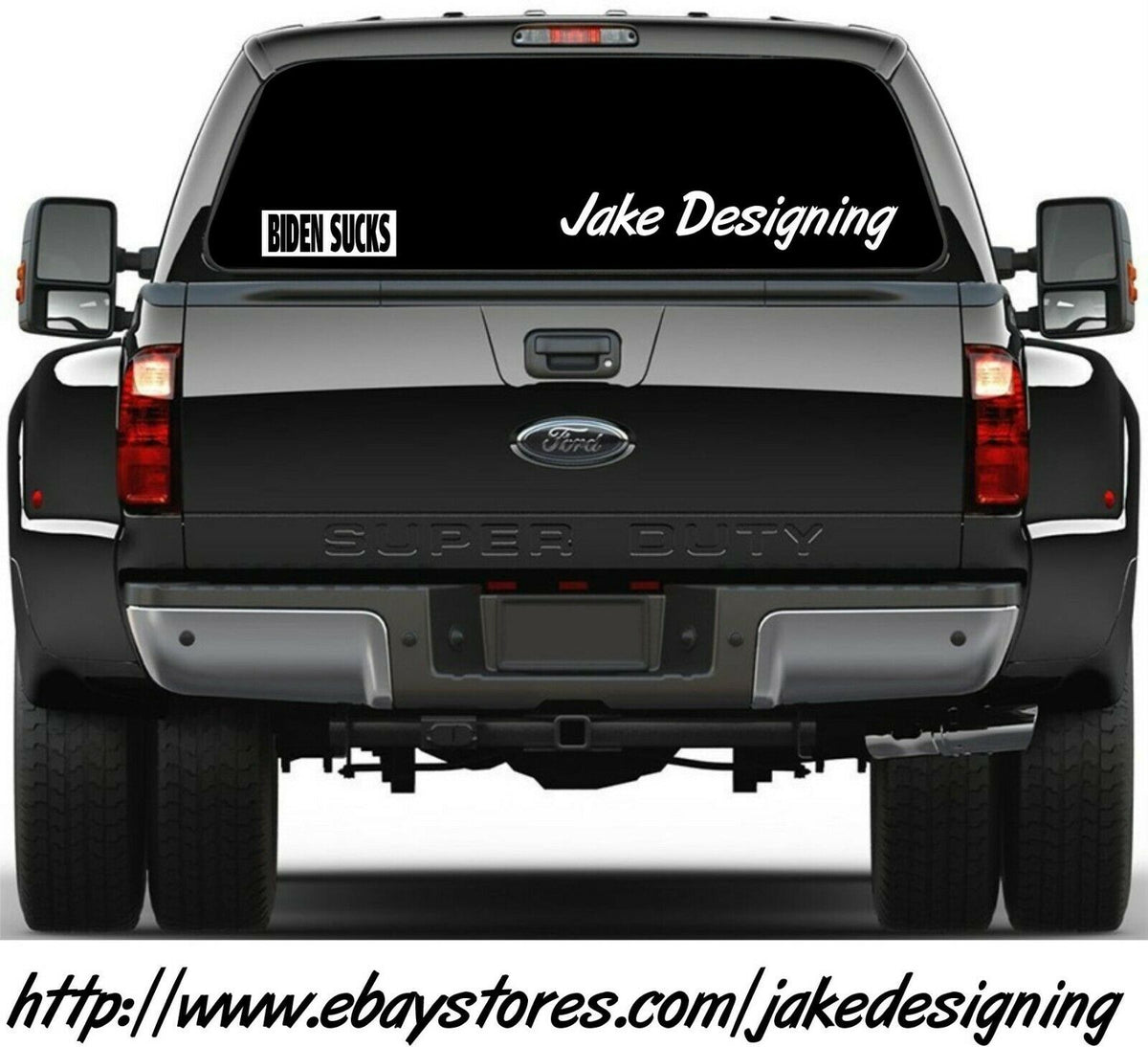 BIDEN SUCKS Anti Joe Biden BUMPER STICKER SUCKS 8.6" x 3" bumper/window sticker - Powercall Sirens LLC