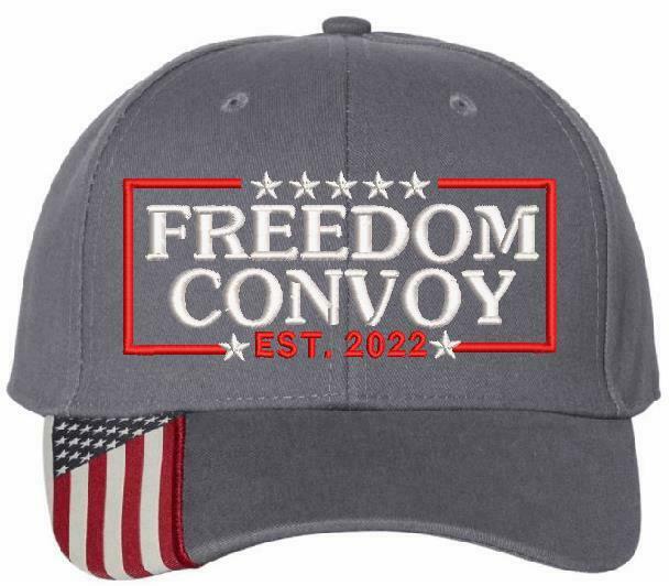 Freedom Convoy 2022 Embroidered Hat - USA300 Style Adjustable Hats - Various - Powercall Sirens LLC