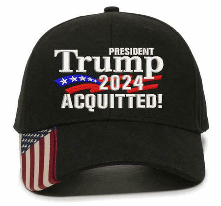 Trump 2024 - President Donald Trump ACQUITTED Adjustable USA300 STYLE HAT MAGA - Powercall Sirens LLC