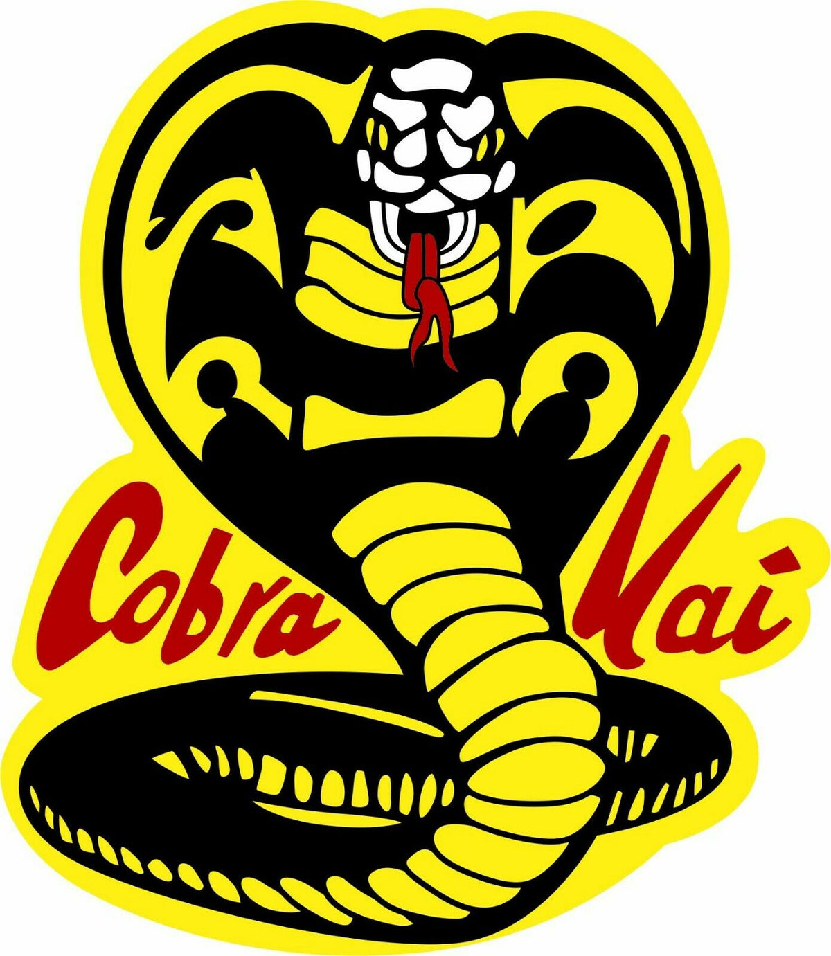 Cobra Kai Decal Kai Snake Karate Kid No Mercy Decal Sticker - Various Sizes - Powercall Sirens LLC