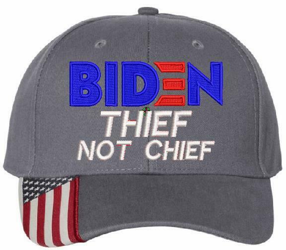 Joe Biden Hat Thief Not Chief Adjustable USA300 Embroidered Hat Biden Hat - Powercall Sirens LLC