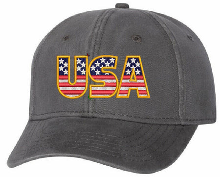 USA Embroidered Hat - Sportsman AH-30 Adjustable Hat - Free Shipping, USA - Powercall Sirens LLC