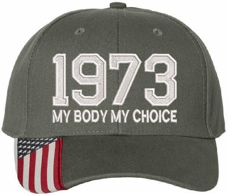 Pro Choice 1973 Hat (Embroidered USA300 Hat) Women's Rights Feminism Roe v Wade - Powercall Sirens LLC