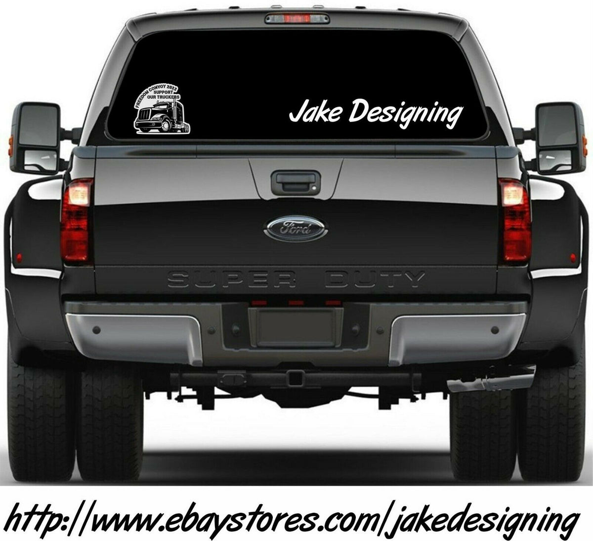 Freedom Convoy Decal - support our truckers window/hardhat decal - various sizes - Powercall Sirens LLC