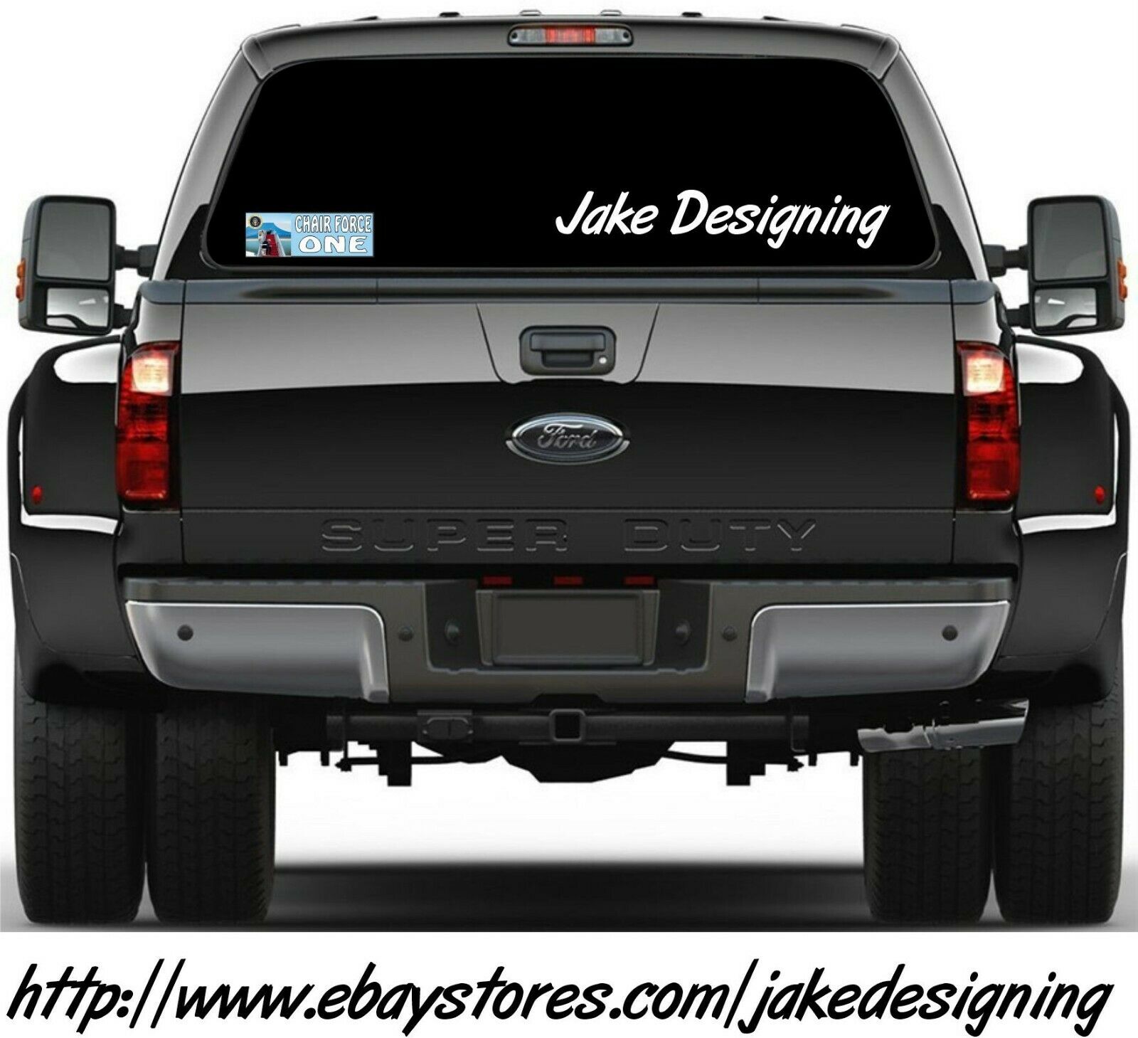 Anti Joe Biden Bernie Sander "Chair Force One Version 2 Bumper Sticker 8.6" x 3" - Powercall Sirens LLC