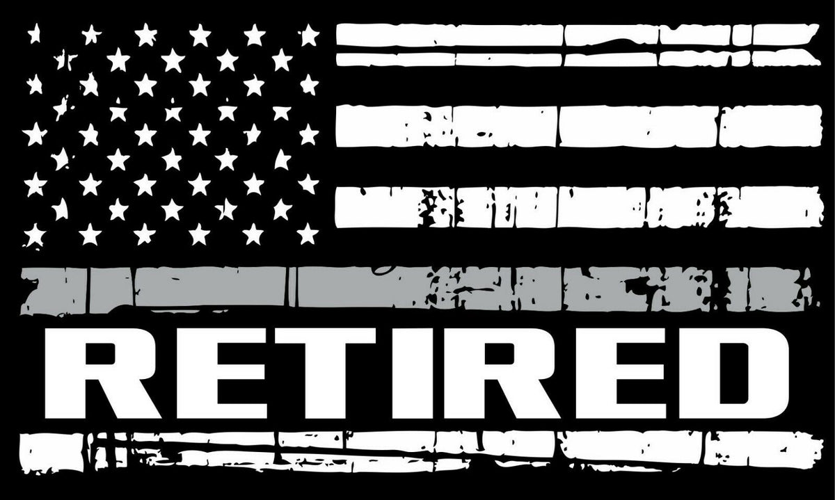 Corrections Officer RETIRED Flag Decal - Powercall Sirens LLC