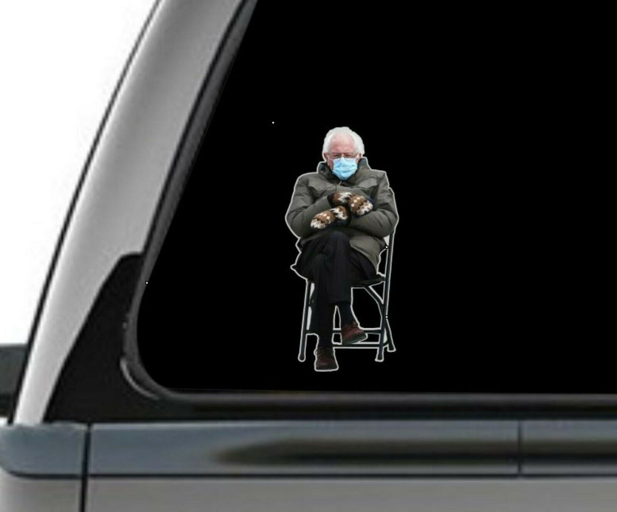 Bernie Sanders Inauguration Sitting Meme Sticker Decal - Various Sizes ...