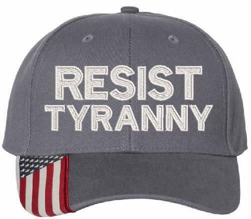 Resist Tyranny Embroidered Hat - USA300 Style Adjustable Hats - Various Colors - Powercall Sirens LLC