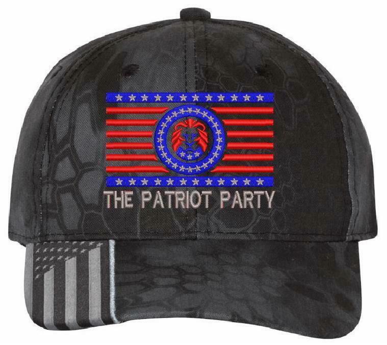 The Patriot Party Hat - Embroidered Typhoon/Flag Style Adjustable Hat TRUMP 2024 - Powercall Sirens LLC