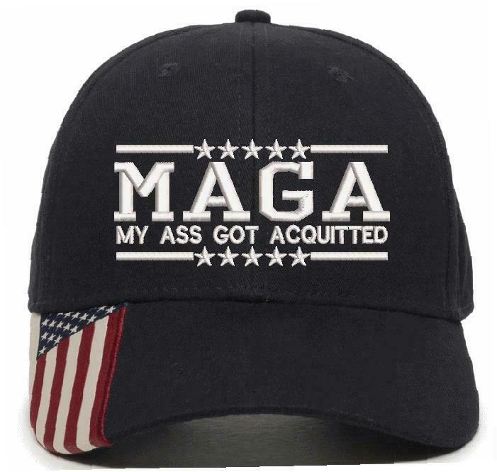 Trump Hat - MAGA My Ass Got Acquitted Embroidered Adjustable Ball Cap TRUMP HAT - Powercall Sirens LLC