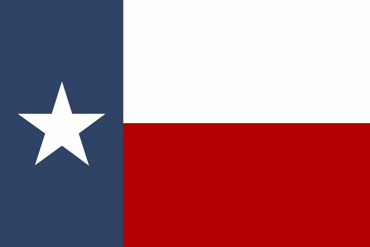 Texas Flag Decal - Reflective Exterior Window Decal in Various Sizes Made in USA - Powercall Sirens LLC