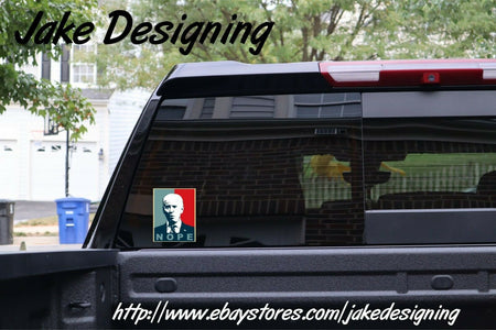 Anti Joe Biden “NOPE” Bumper Sticker 6" x 4" Exterior Biden Nope Decal - Powercall Sirens LLC