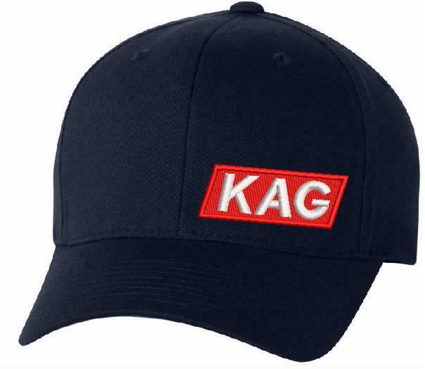 Trump Keep America Great KAG Rectangle Embroidered Flex Fit Hat Trump Hat - Powercall Sirens LLC