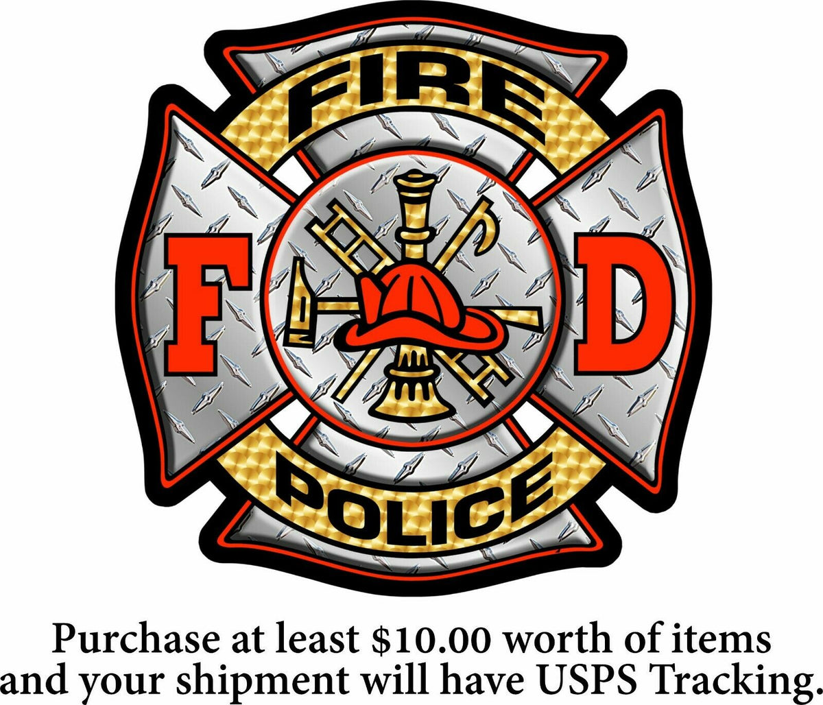 Fire Police Sticker Fire Police Firefighter Decal Sticker -