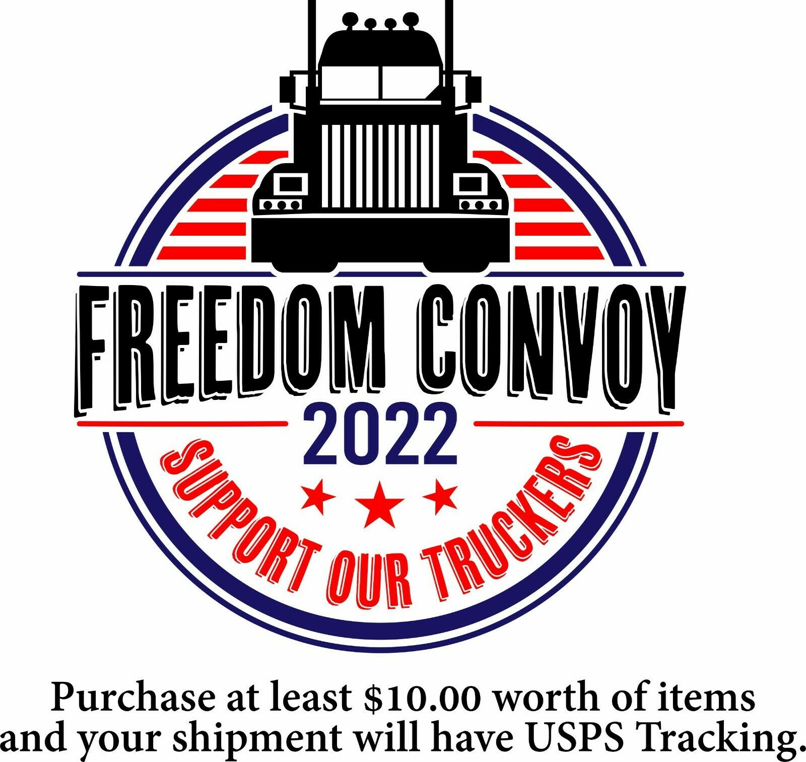 Freedom Convoy Decal "SUPPORT OUR TRUCKERS" - Various Sizes Fringe Minority - Powercall Sirens LLC