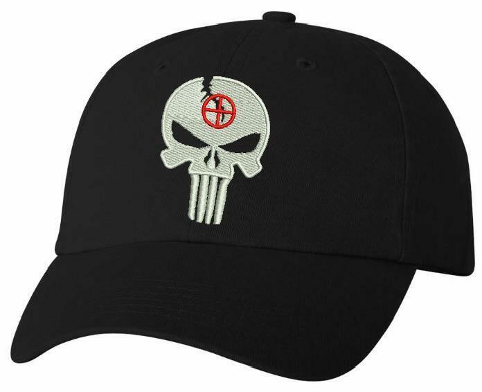 Black Punisher Skull Military Navy Seal Special Forces Polo Adjustable Hat Cap - Powercall Sirens LLC