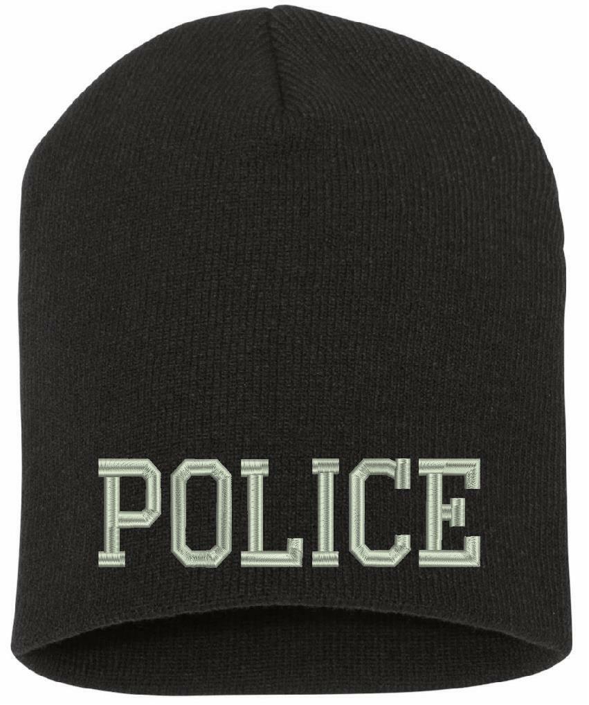 Police Fire Dept Security Border Patrol Sheriff Short Beanies Knit Caps Winter - Powercall Sirens LLC