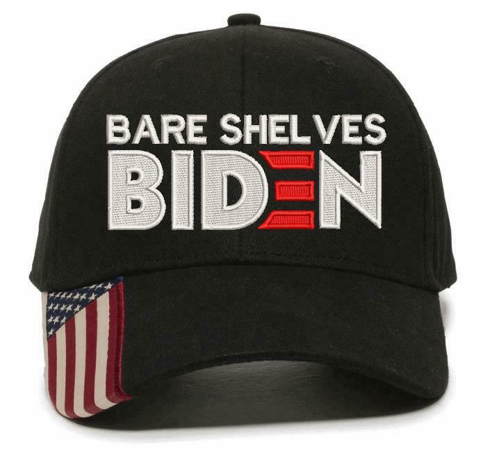 Bare Shelves Joe Biden Hat Design Embroidered USA300/800 Adjustable Hat FJB FU46