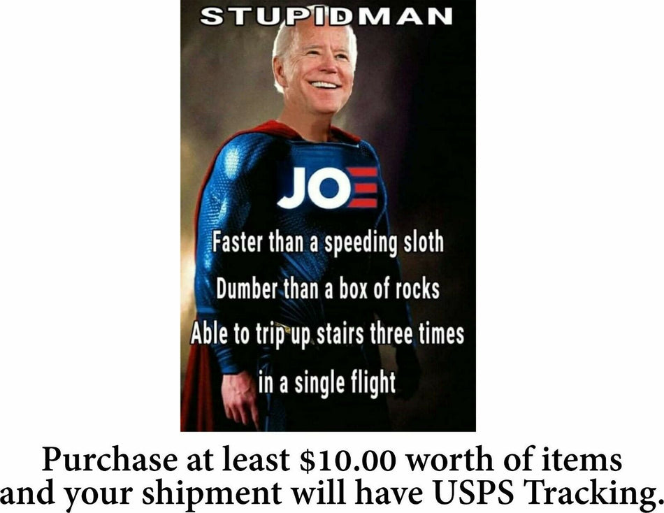 Let's Go Brandon FJB "Stupidman" Joe Biden Bumper Sticker or Magnet FJB - Powercall Sirens LLC