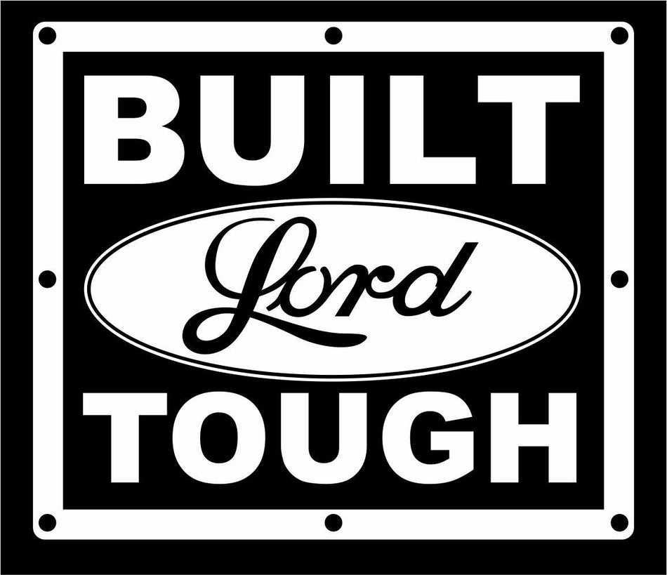 Religious Christian Exterior Window Decal Built Lord Tough Various Sizes - Powercall Sirens LLC