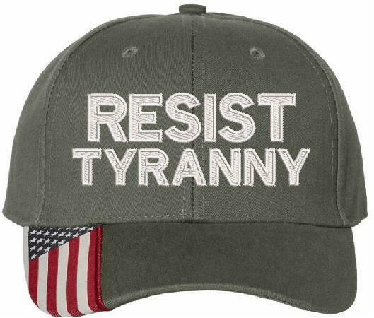 Resist Tyranny Embroidered Hat - USA300 Style Adjustable Hats - Various Colors - Powercall Sirens LLC