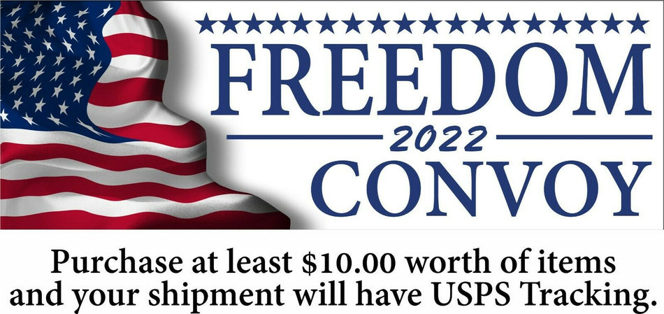 USA Freedom Convoy 2022 Bumper Sticker or Magnet Various Sizes FRINGE MINORITY - Powercall Sirens LLC