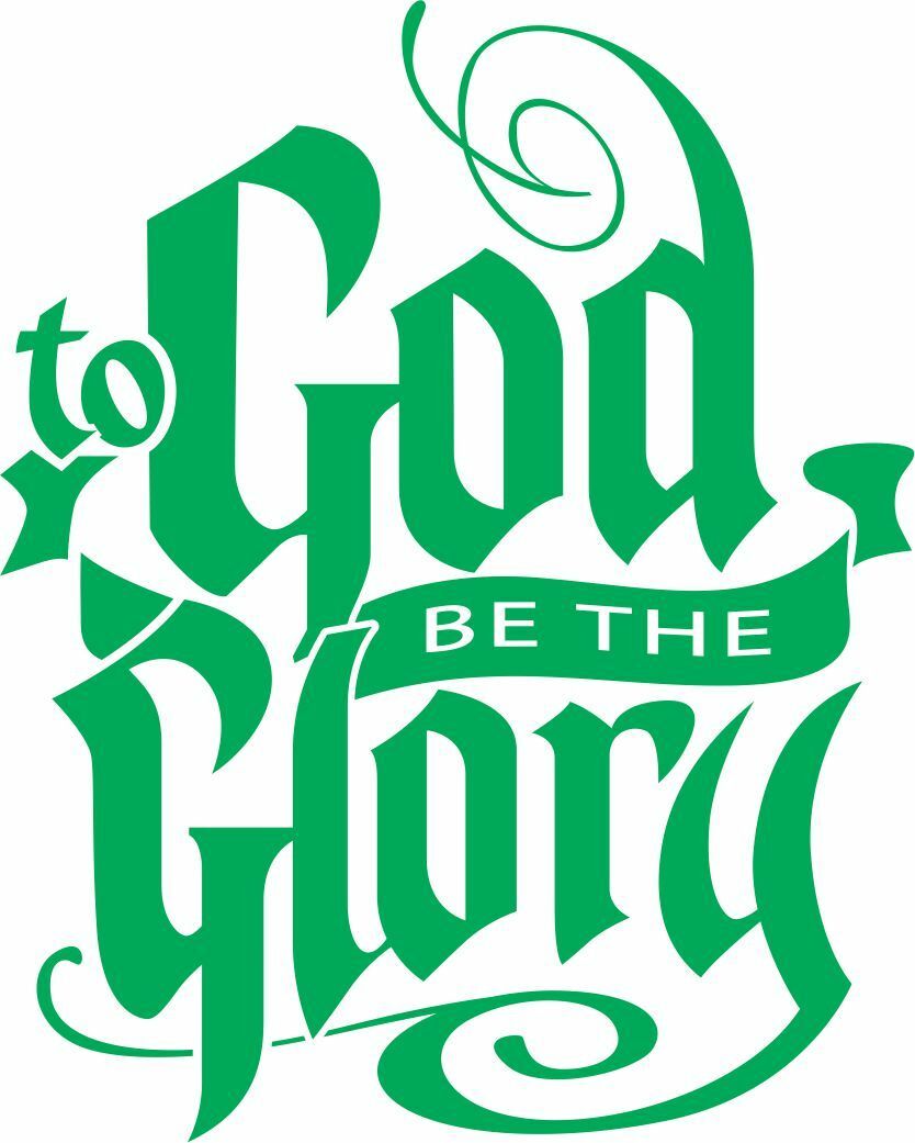 God Be the Glory Religious Christian Exterior Window Decal - Various Sizes - Powercall Sirens LLC