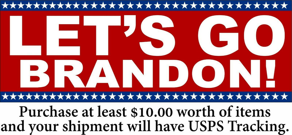 Let's Go Brandon Bumper Sticker - Stars Version Various Sizes Sticker or Magnet - Powercall Sirens LLC