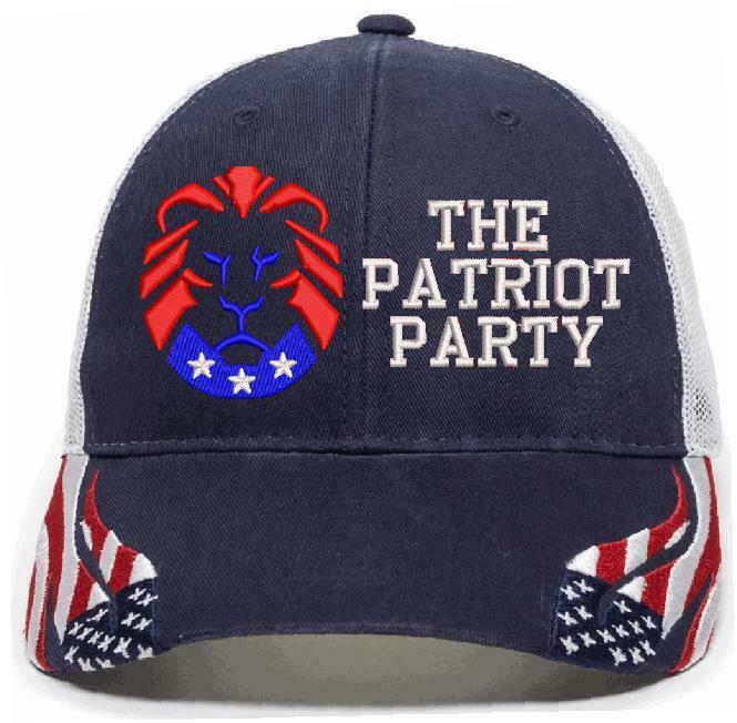 The Patriot Party LION Hat - Embroidered USA-300/Mossy Adjustable Hat TRUMP 2024 - Powercall Sirens LLC