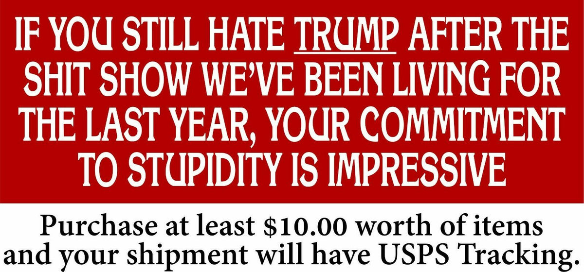 Anti Biden AUTO MAGNET "Commitment to Stupidity" 8.6" x 3" Trump 2024 MAGA - Powercall Sirens LLC