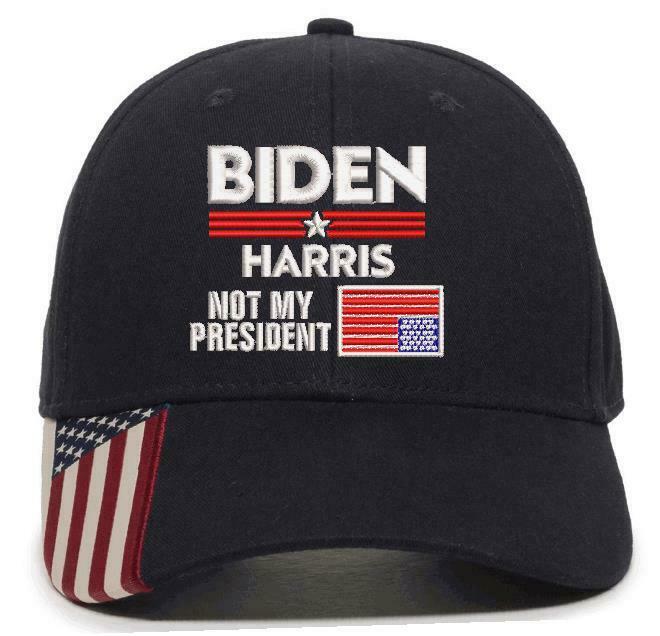 Biden Harris Not My President Upside Down Flag Embroidered USA300/Typhoon Option