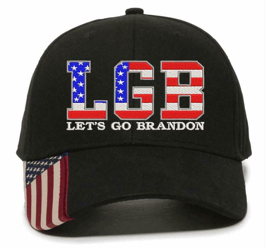 Let's Go Brandon Embroidered Adjustable USA300 Hat, USA LBG FU46 #LBG TRUMP 2024