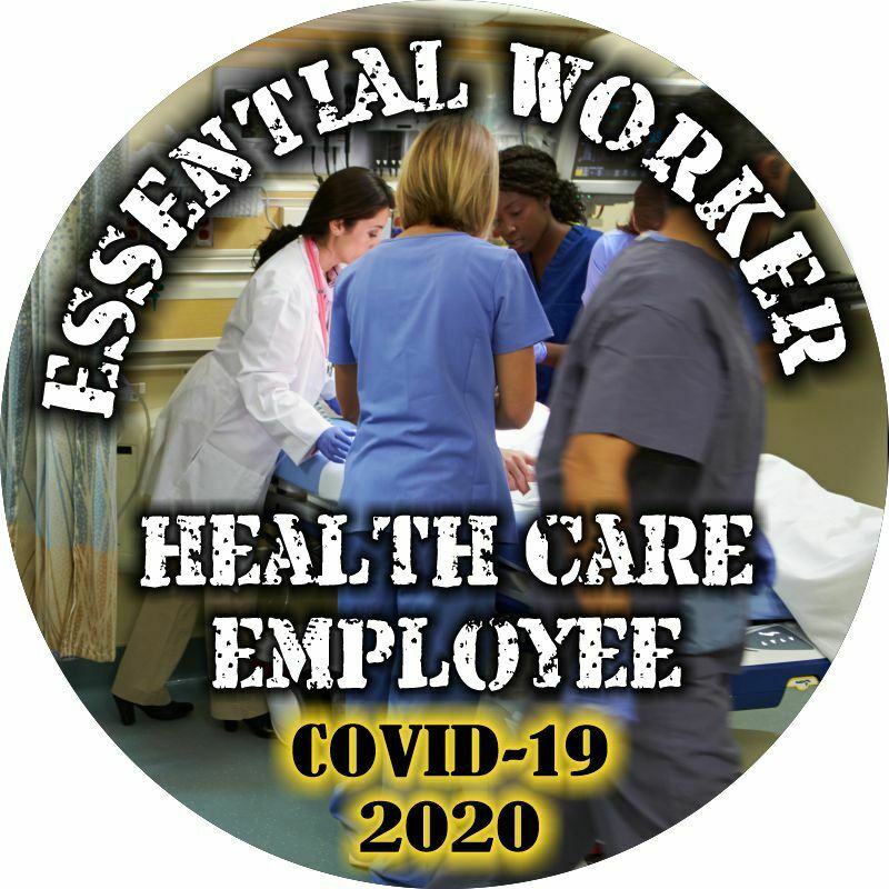 Essential Worker Sticker - Healthcare Worker Window Decal - Various Sizes - Powercall Sirens LLC