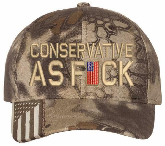 Conservative as Fu*k Embroidered Hat Trump Hat Various Hat Choices Free Shipping - Powercall Sirens LLC