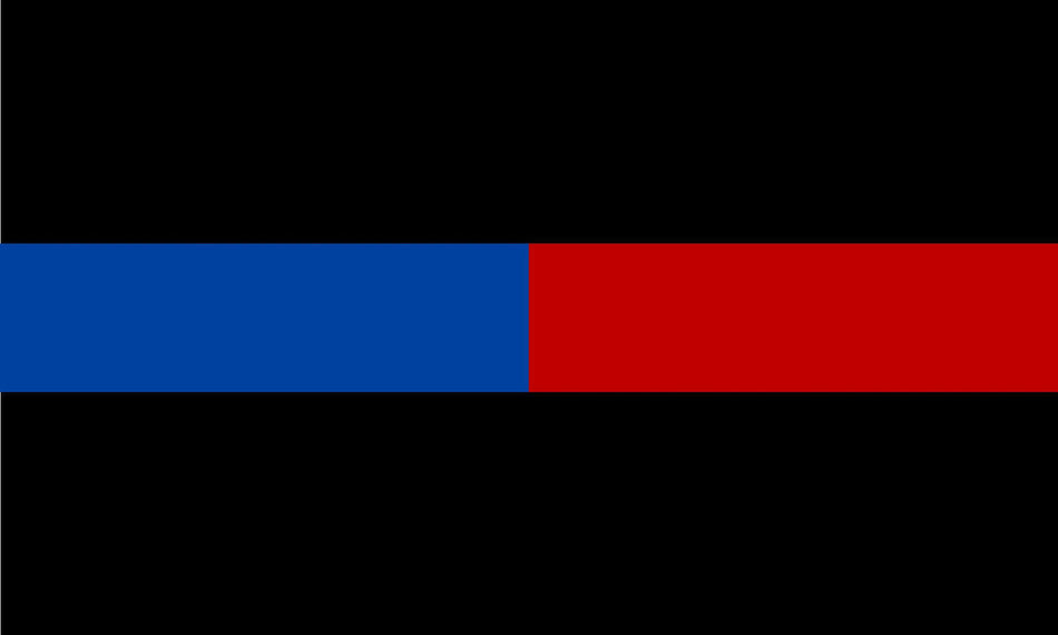Thin Blue Line Red Line Reflective Decal - Powercall Sirens LLC