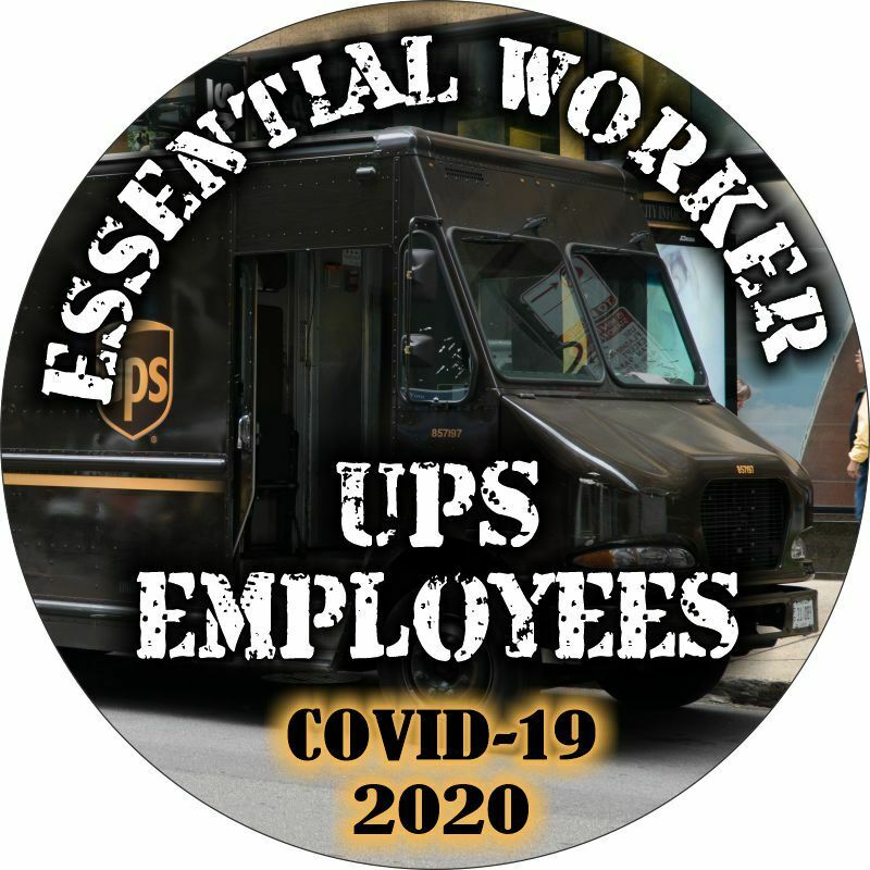 Essential Worker Sticker-Parcel Delivery Essential Window Decal - Various Sizes - Powercall Sirens LLC