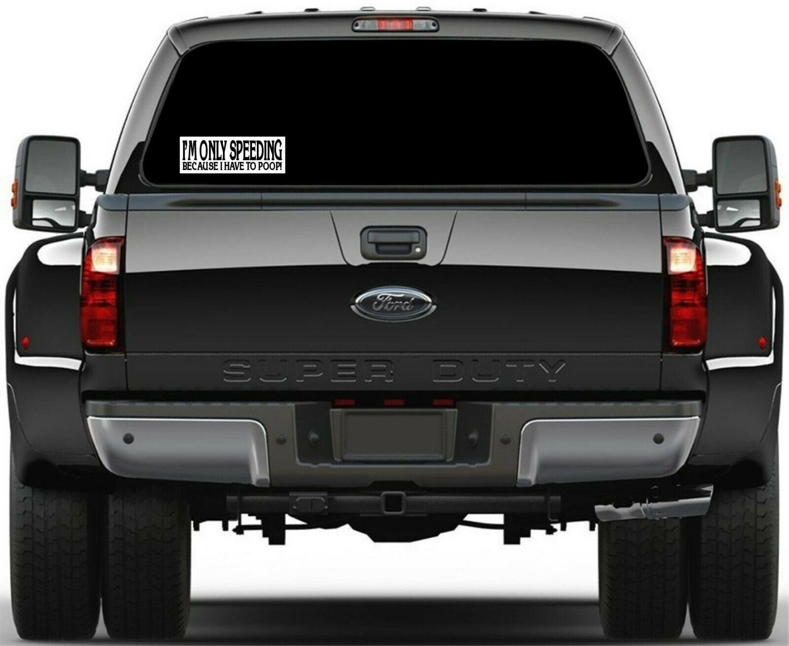 Honk If You Have To Poop Bumper Sticker (10 Pack) - 3x6 Inch Funny Prank Decal For Car, Hilarious Gag Gift For Friends
