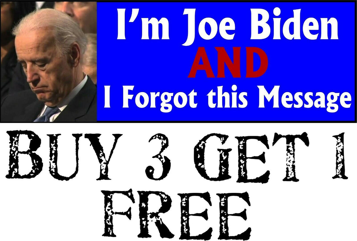 SLEEPY JOE BUMPER MAGNET, ANTI JOE BIDEN ANTI DEMOCRAT Bumper MAGNET 8.7" x 3" - Powercall Sirens LLC