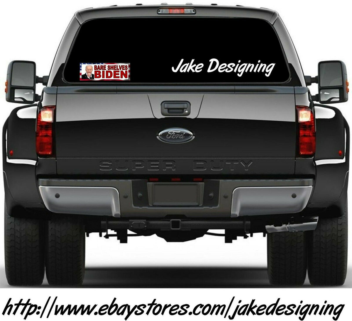 Bare Shelves Biden USA Style Bumper Sticker or Magnet Anti Joe Biden FJB FU46 - Powercall Sirens LLC