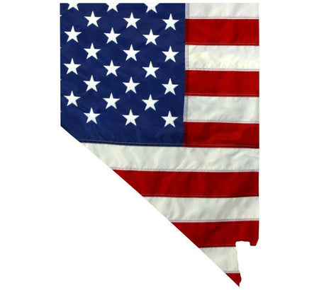 State of Nevada Realistic American Flag Window Decal - Various Sizes - Powercall Sirens LLC