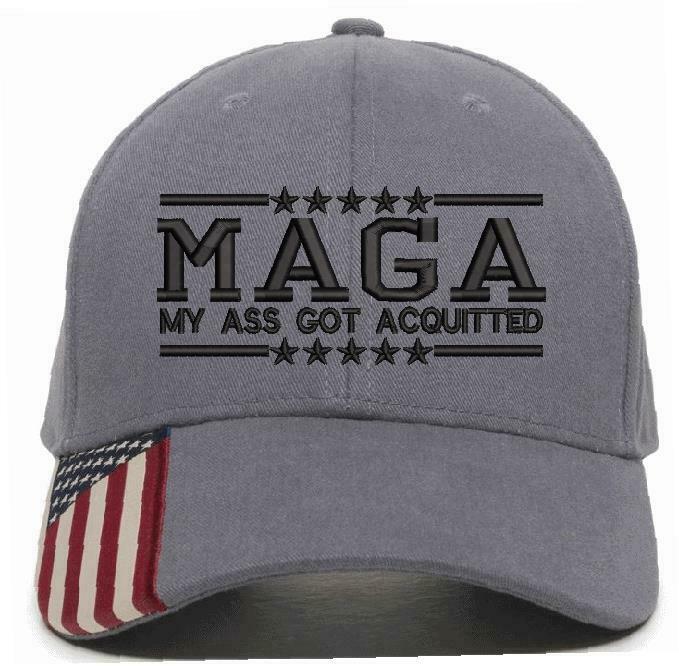 Trump Hat - MAGA My Ass Got Acquitted Embroidered Adjustable Ball Cap TRUMP HAT - Powercall Sirens LLC