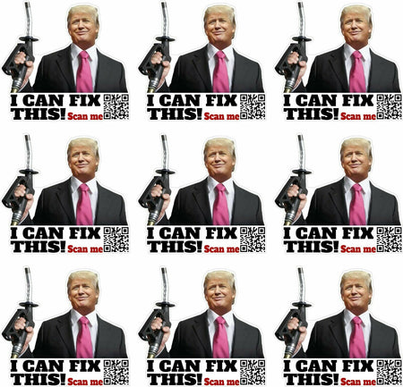 I can fix THIS Trump Anti Biden Gas Sticker Pack of 24 Decals Various Sizes - Powercall Sirens LLC