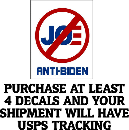 Anti Joe Biden Biden Bumper Sticker 5" X 5" No Joe Biden Window Sticker - Powercall Sirens LLC