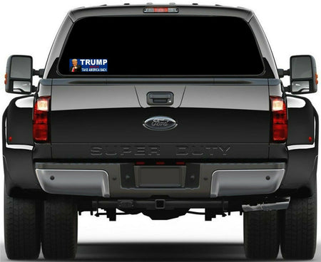 Trump President TAKE AMERICA BACK MAGA 2024 Bumper Sticker 8.7" x 3" Trump 2024 - Powercall Sirens LLC