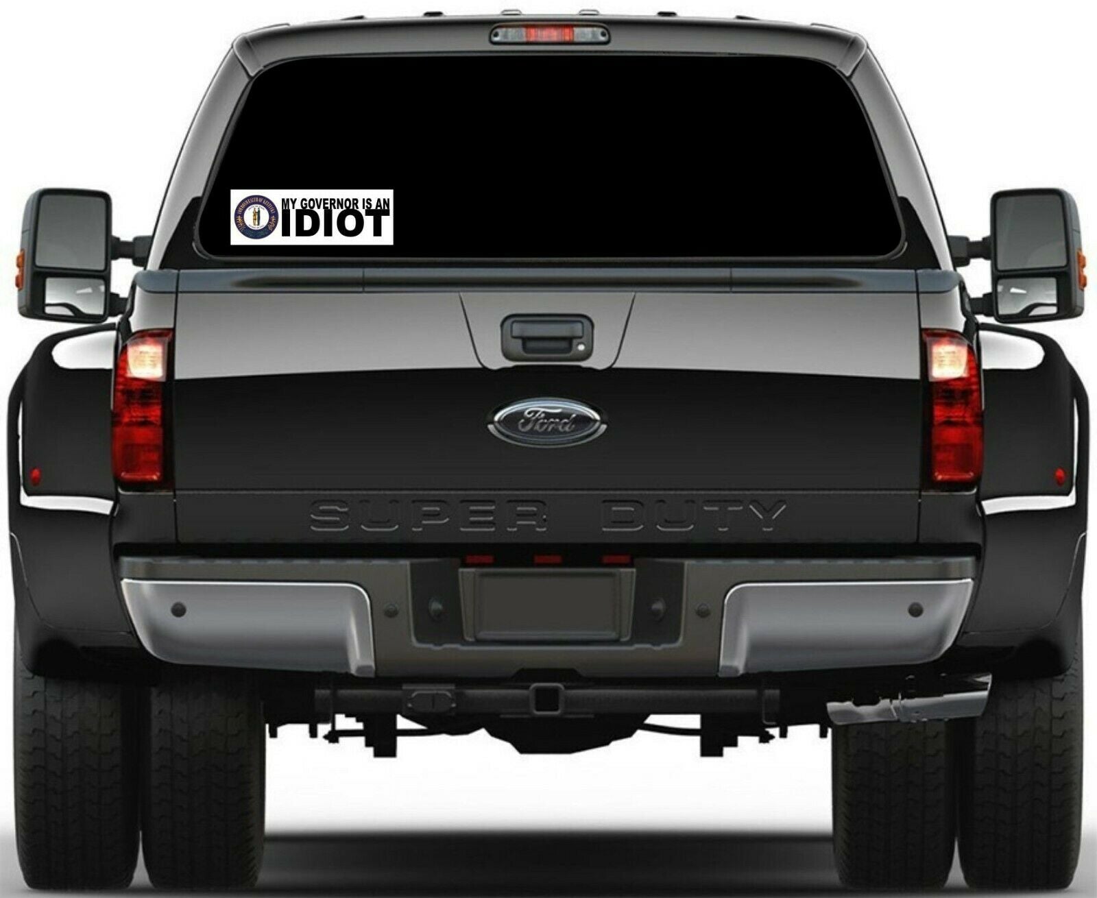 My governor is an idiot bumper sticker - State of Kentucky Version - 8.7" x 3" - Powercall Sirens LLC