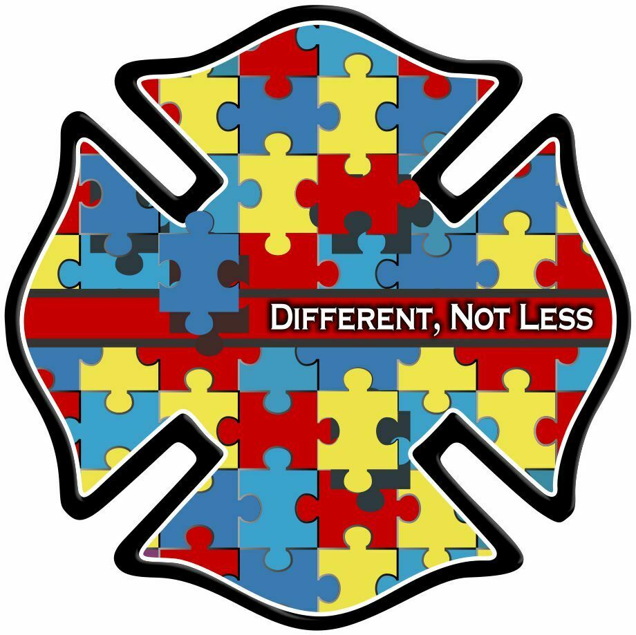 Autism Support Window Decal - Different Not Less Decal - Various Sizes/Materials - Powercall Sirens LLC