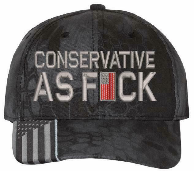 Conservative as Fu*k Embroidered Hat Trump Hat Various Hat Choices Free Shipping - Powercall Sirens LLC