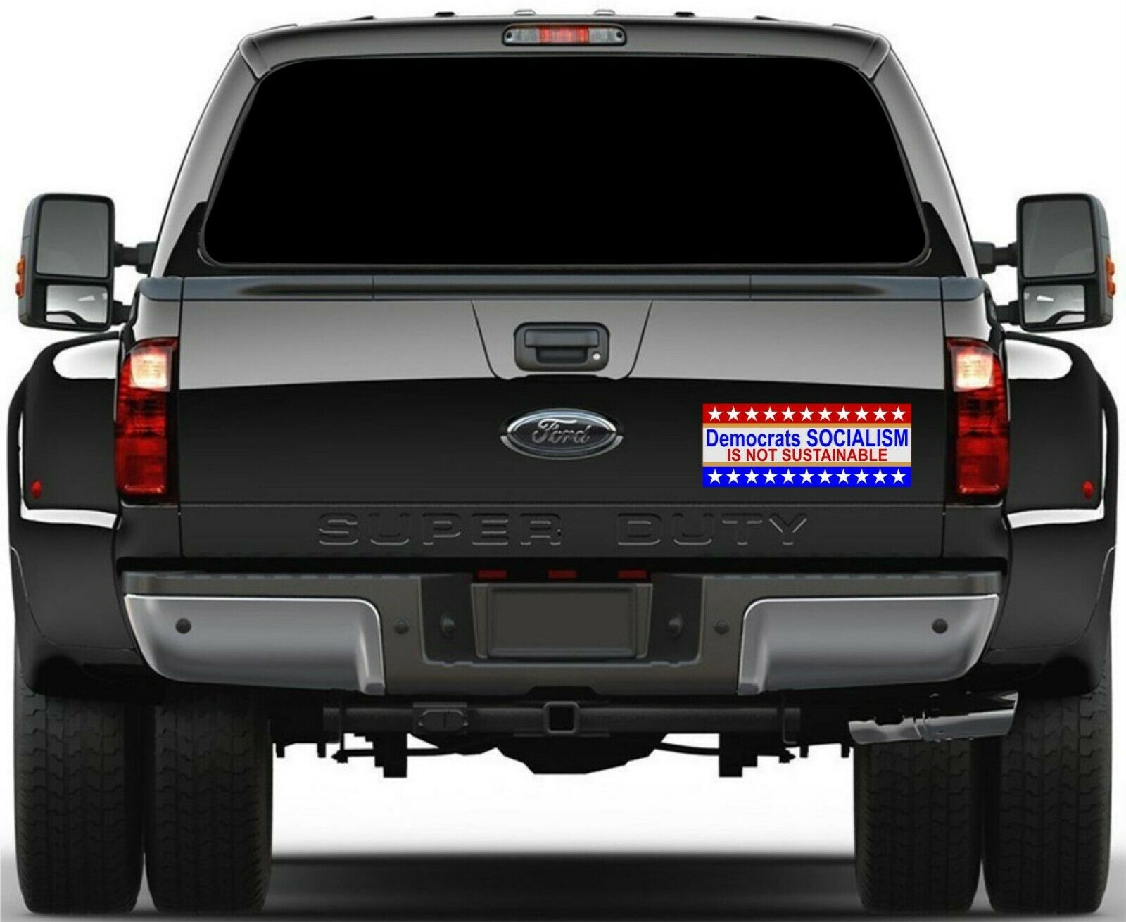 Democrats Socialism not Sustainable Bumper Sticker 10" x 4" Outdoor Decal - Powercall Sirens LLC