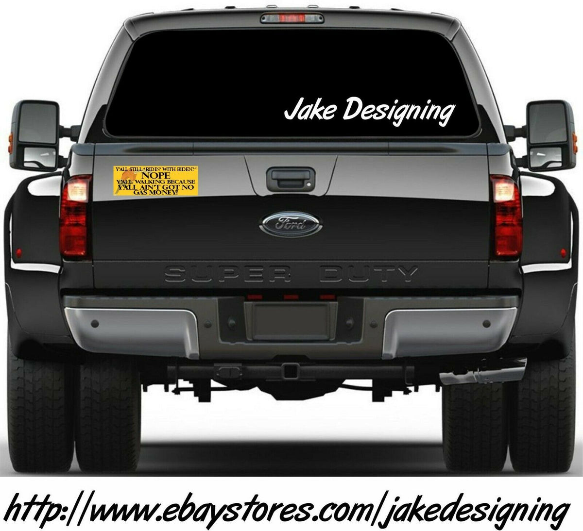 Joe Biden Bumper Sticker - No Gas Money Y'all Walking Bumper Sticker or Magnet - Powercall Sirens LLC